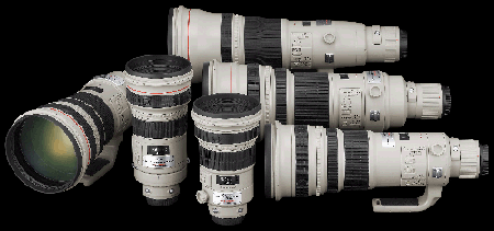 Canon telephoto IS lens collection