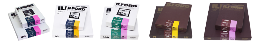 Ilford Fotopapiere Auswahl