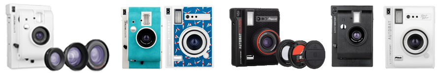 Lomo Instant mini Sofortbildkameras Auswahl